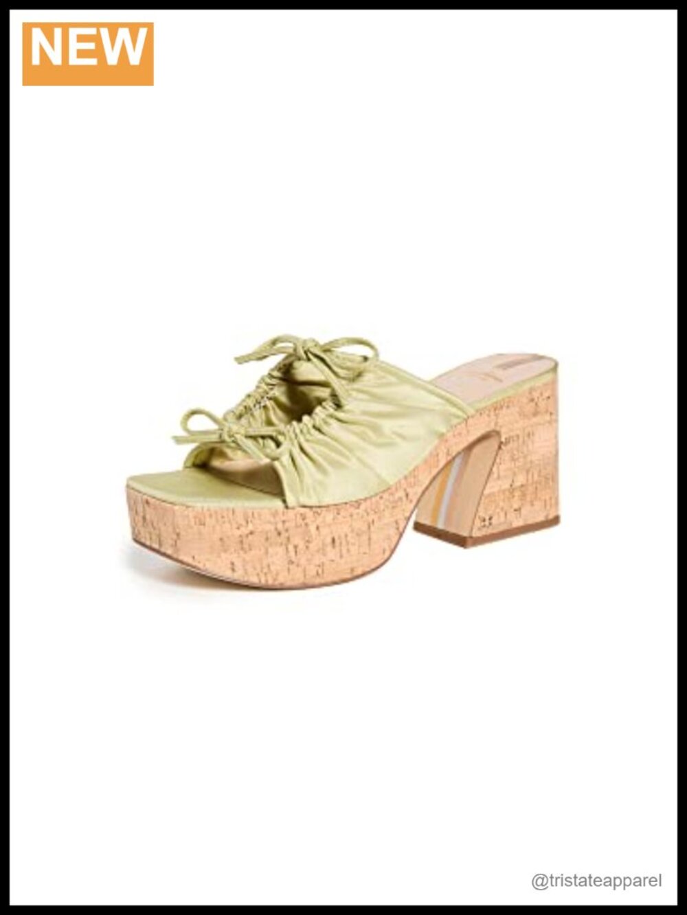Sam Edelman Women's Dova Cork Wedge Sandals Slip-On Square Toe